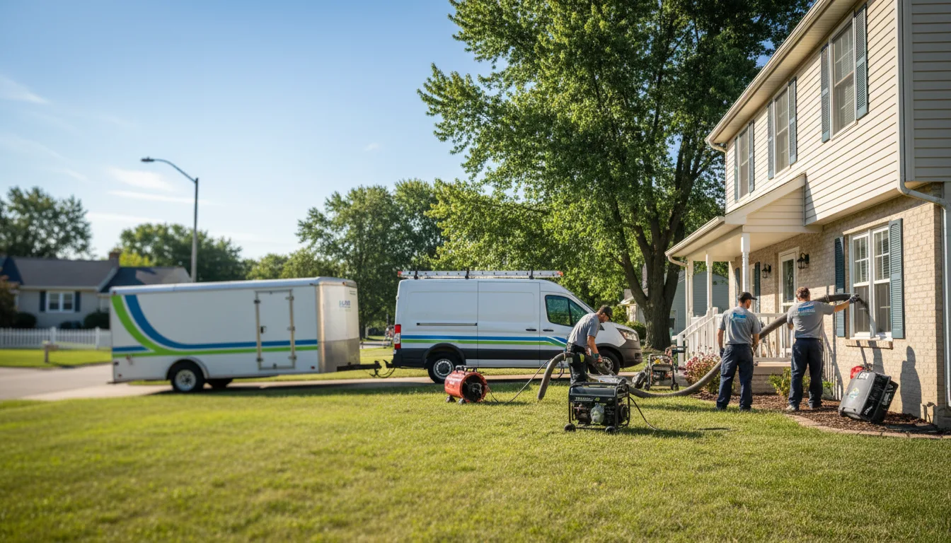 Flooded Basement Restoration And Cleanup With Repair in Leighton, IA near me